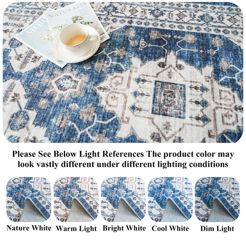 HY HAO YUN LAI low-pile edge design rug fits under furniture beautifully.