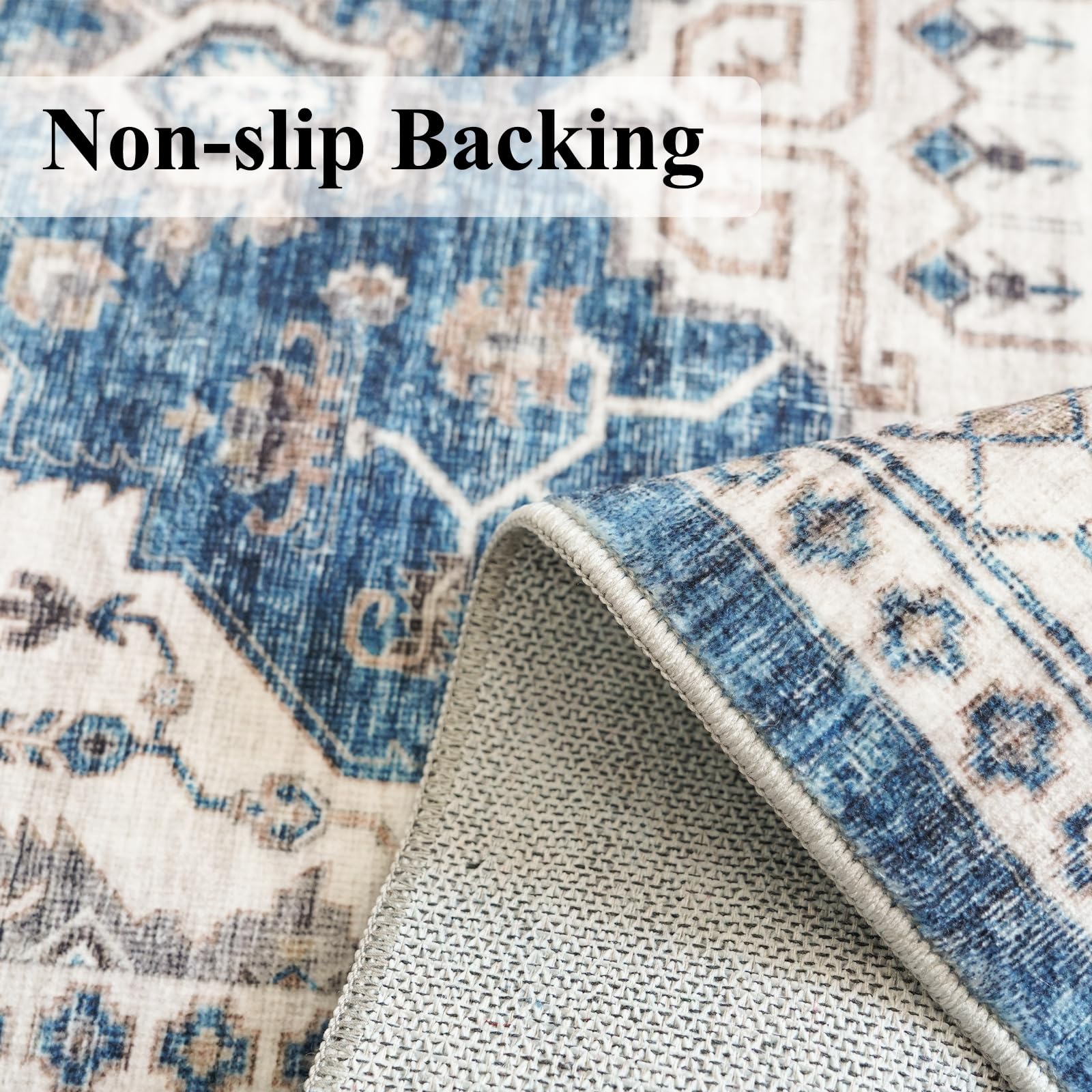 HY HAO YUN LAI machine-washable rug for easy cleaning.