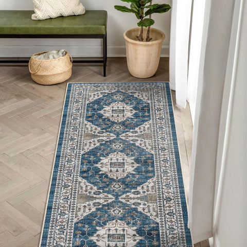 HY HAO YUN LAI hallway rug with non-slip backing for safer entryways.