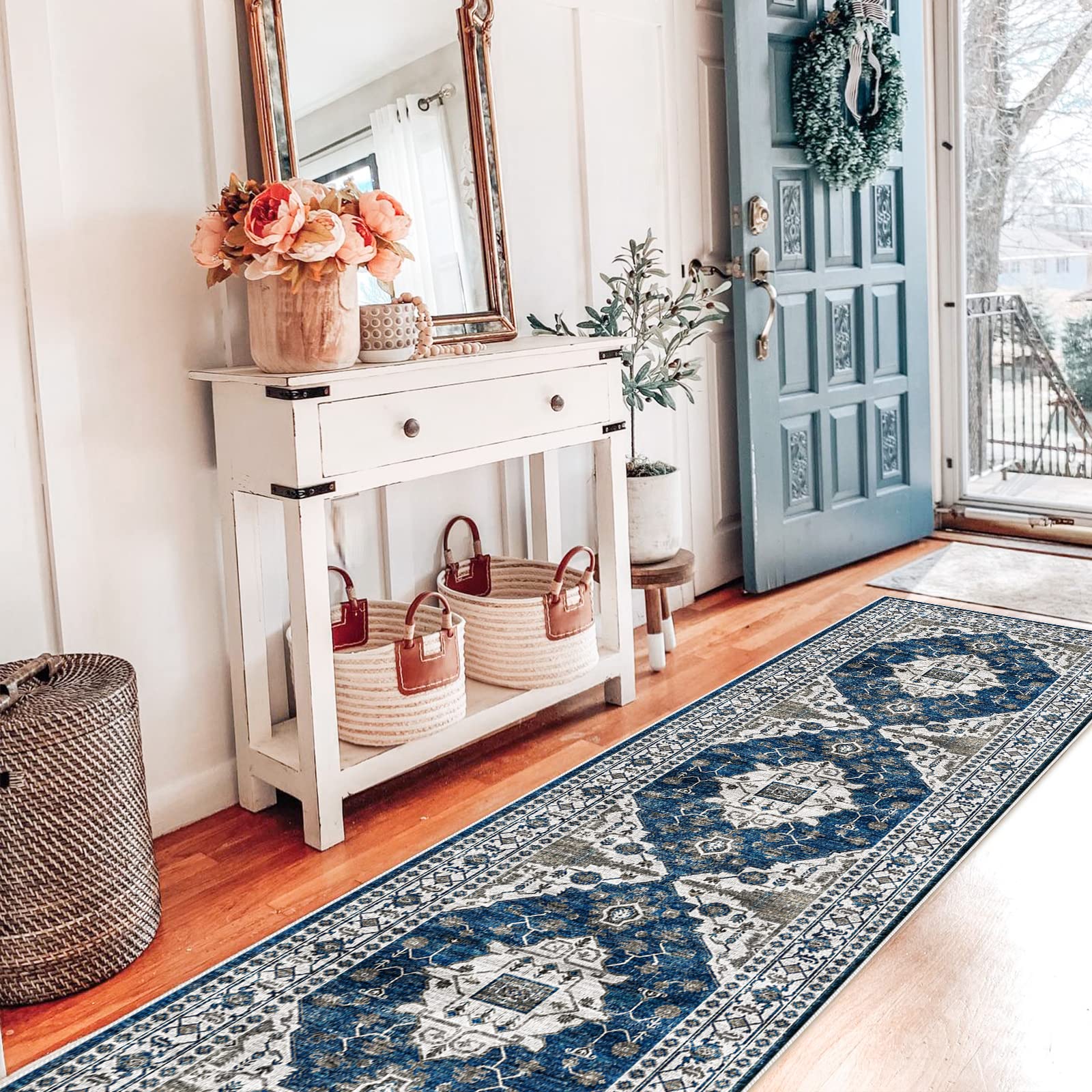 HY HAO YUN LAI rug with non-slip backing enhances safety in busy spaces