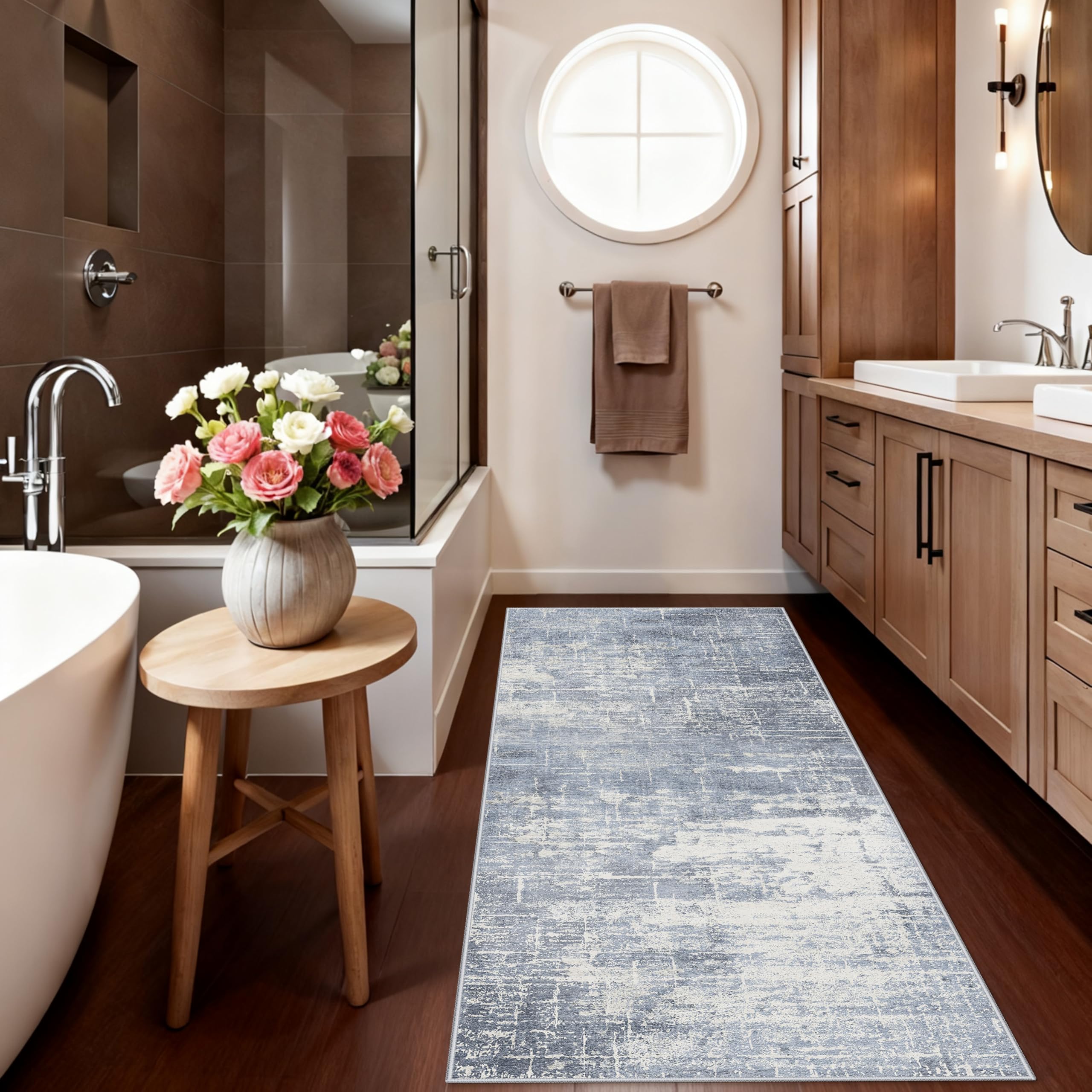 HY HAO YUN LAI non-slip blue entry mat keeping doors safe