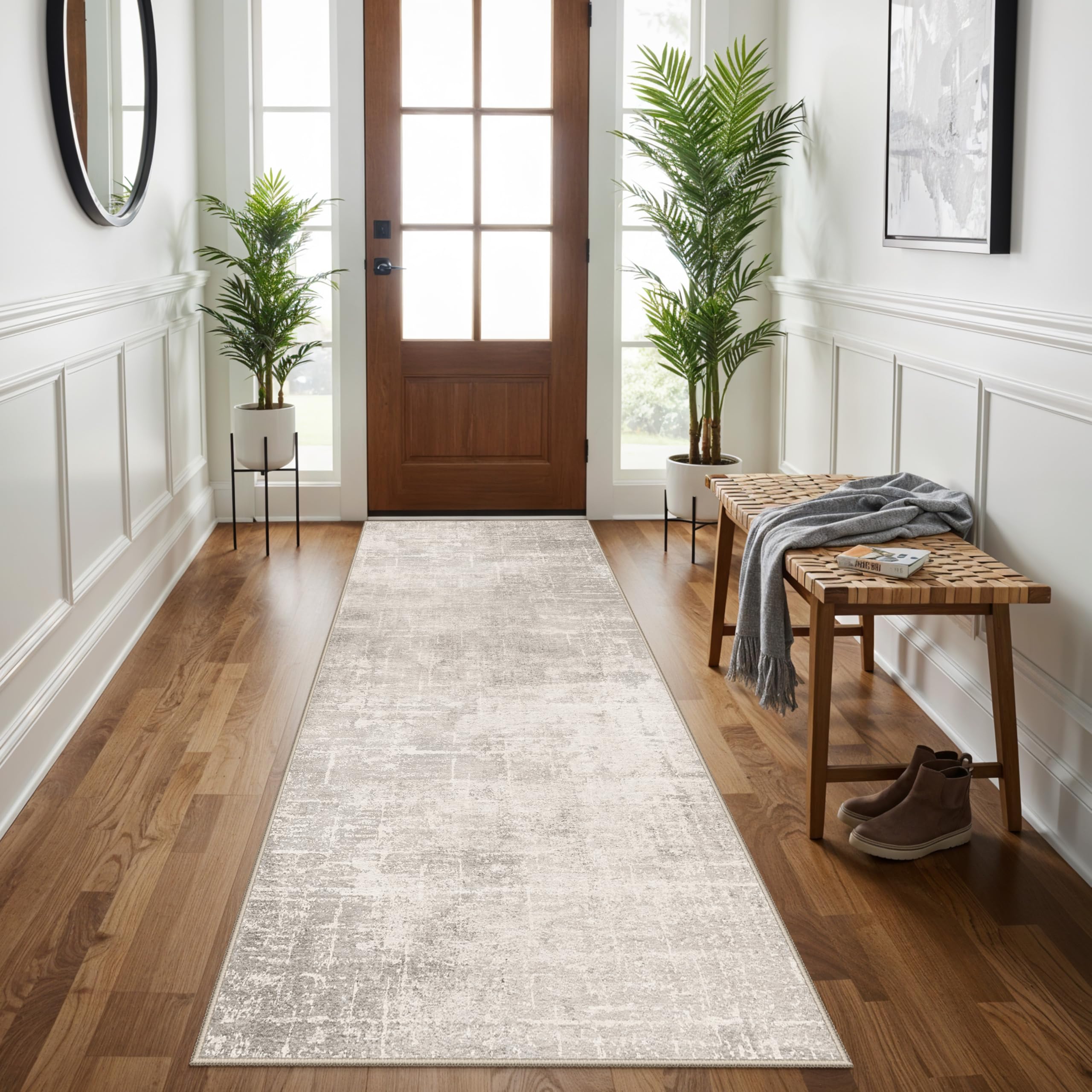HY HAO YUN LAI non-slip entryway rug keeps entry paths safe and stylish