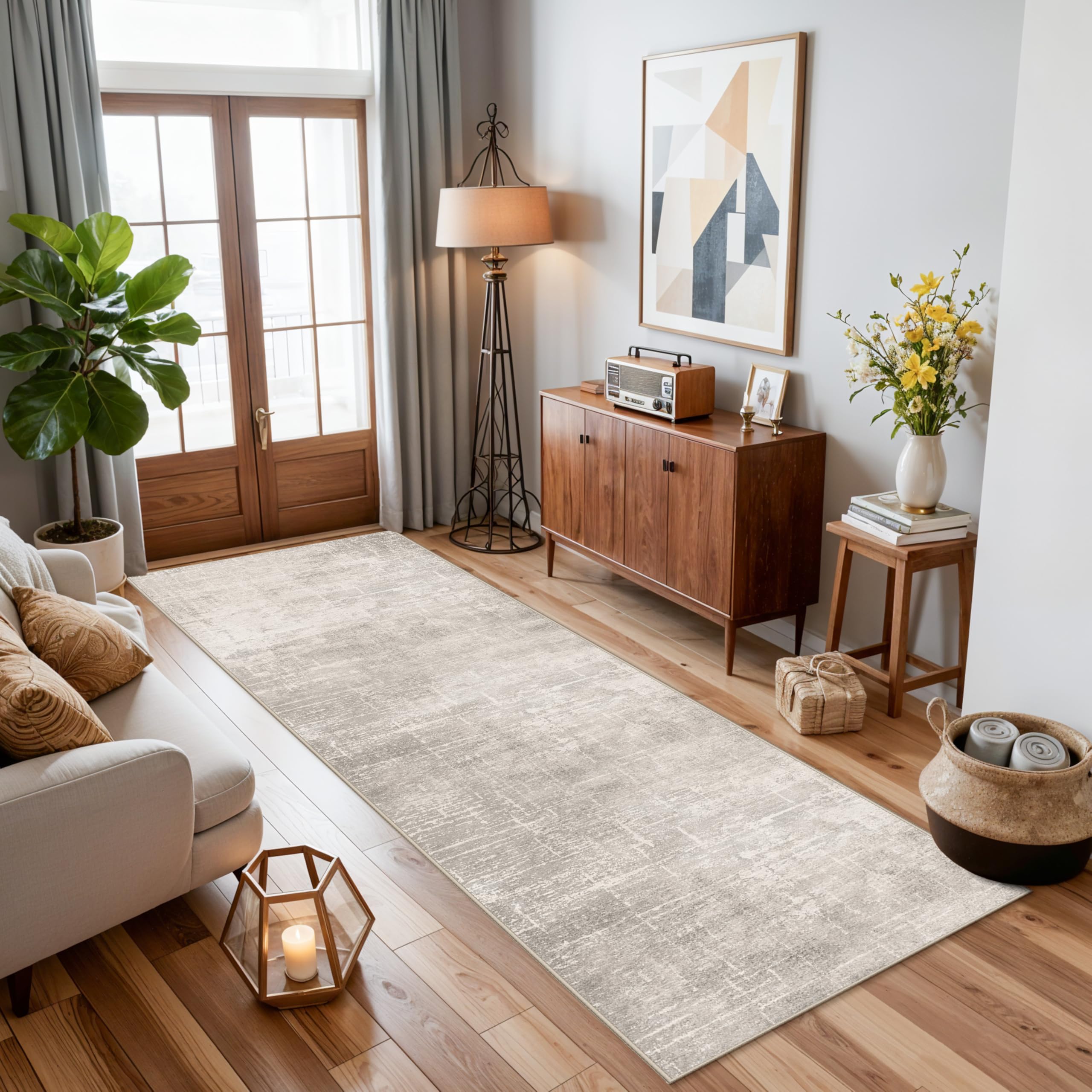 HY HAO YUN LAI non-slip hallway rug helps prevent slips.