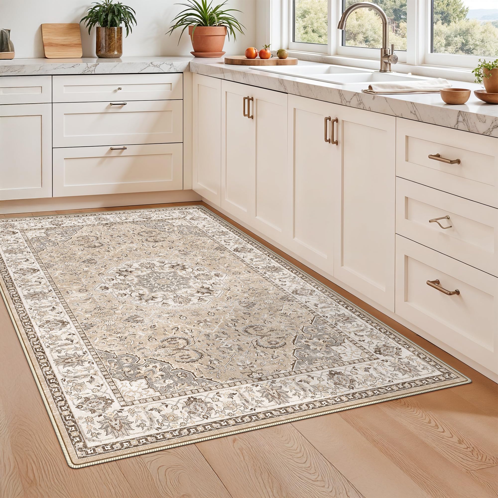 HY HAO YUN LAI pet-friendly rug resists wear in living areas and play zones.