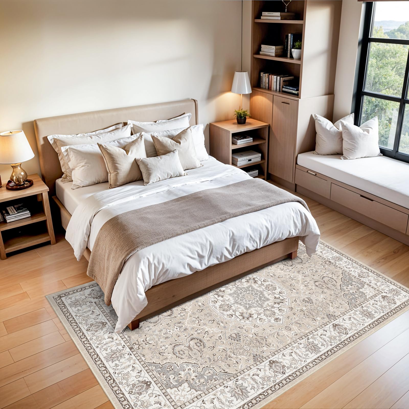 HY HAO YUN LAI soft low-pile rug for comfortable everyday use