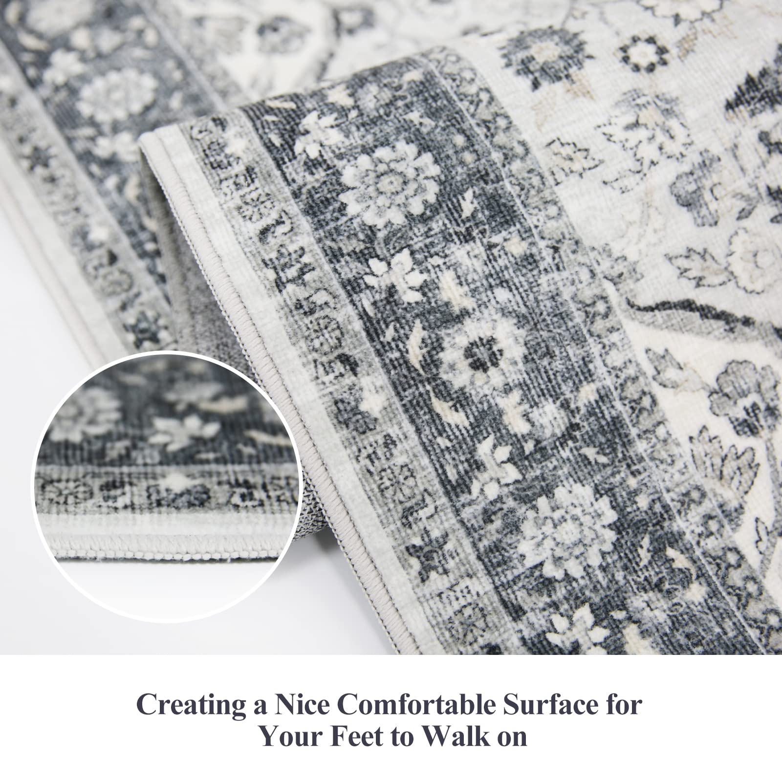 HY HAO YUN LAI vintage soft floor mat adds cozy texture