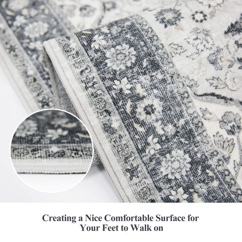 HY HAO YUN LAI vintage soft floor mat adds cozy texture
