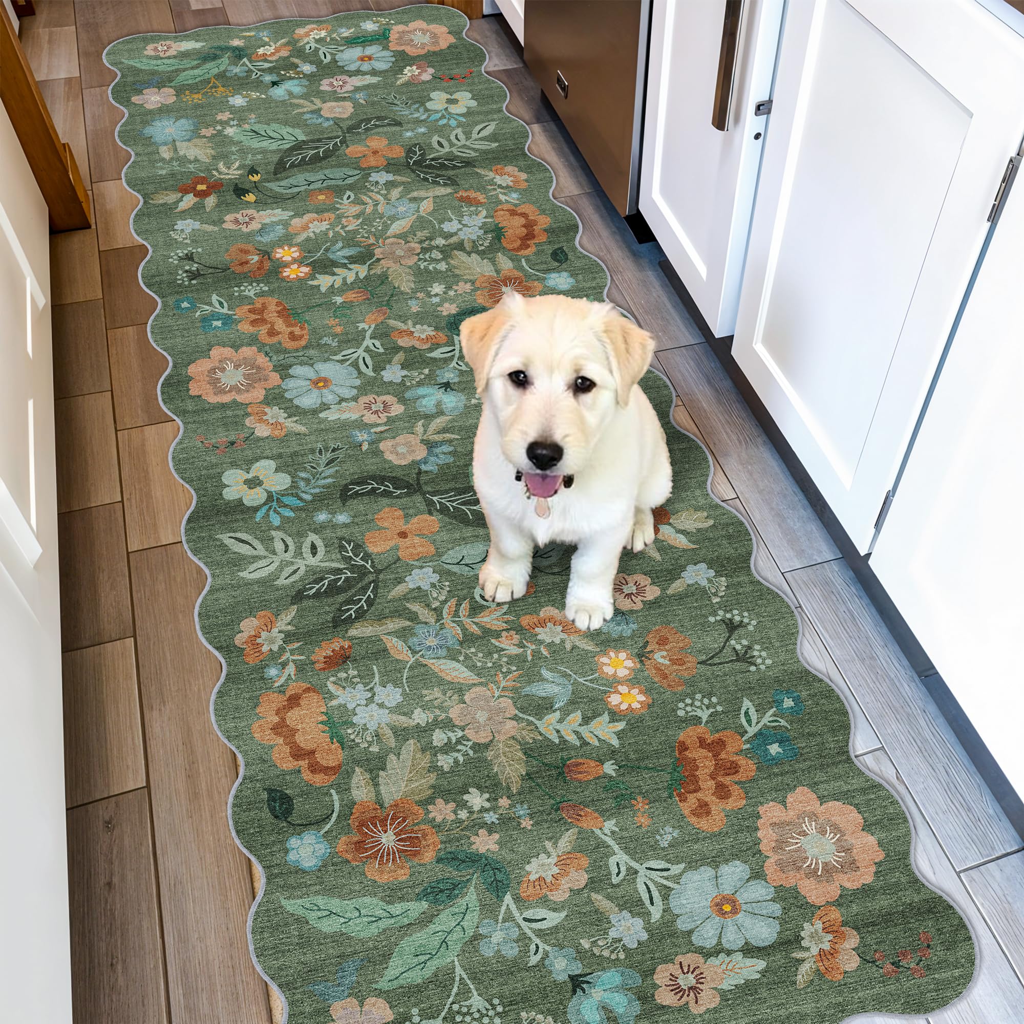 HY HAO YUN LAI washable 2x6 runner rug entryway with easy cleaning.