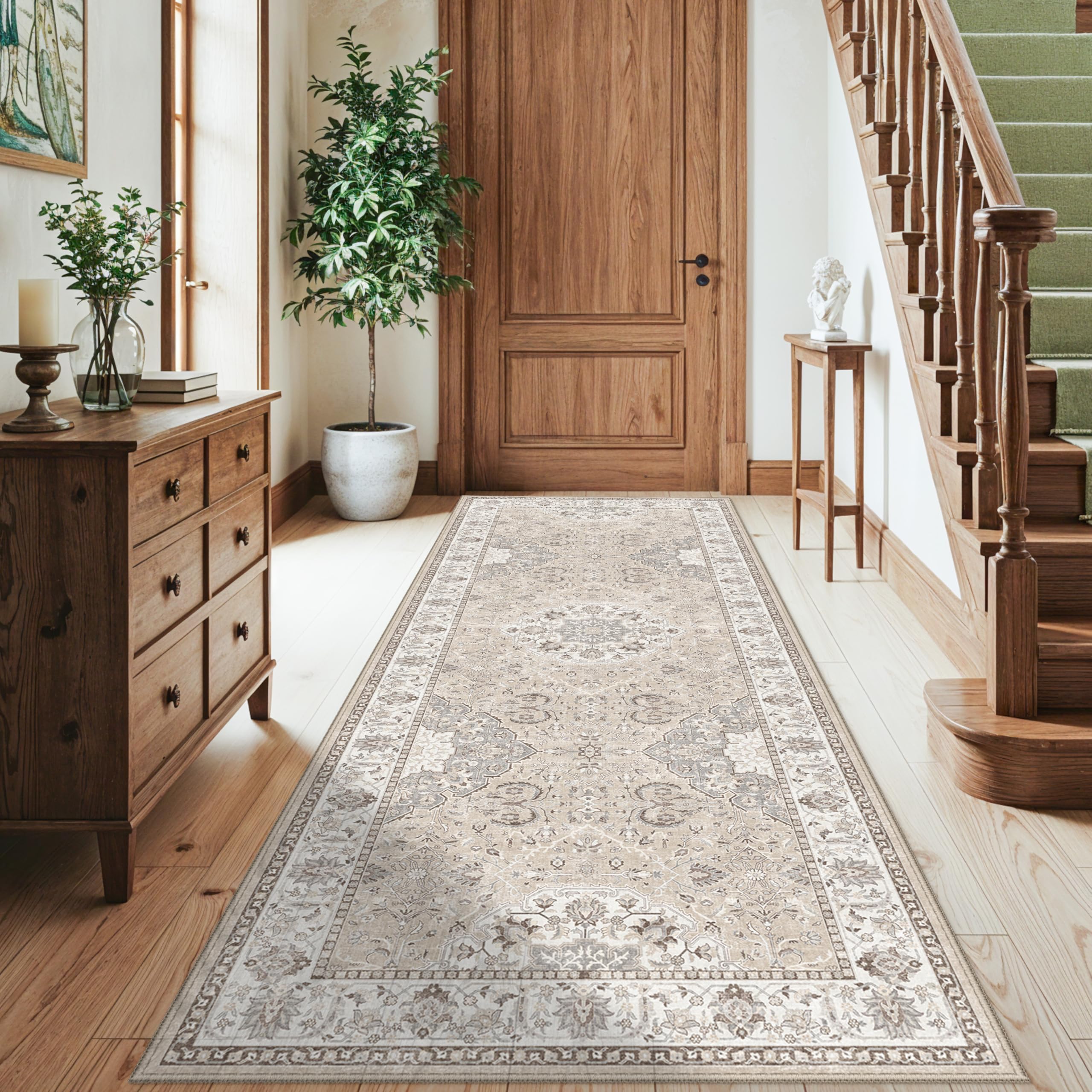 HY HAO YUN LAI machine-washable rug makes stain removal easy