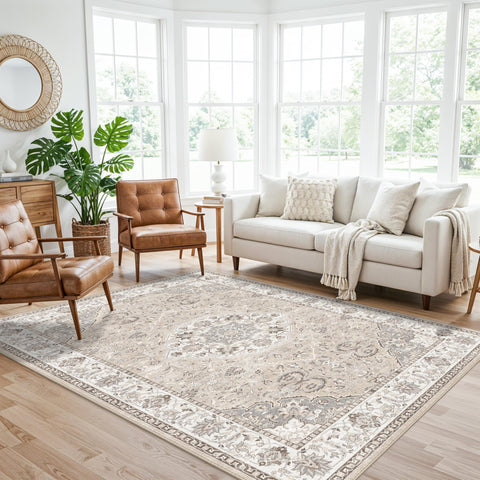 HY HAO YUN LAI rug close-up shows stain-resistant fibers for easy cleaning.