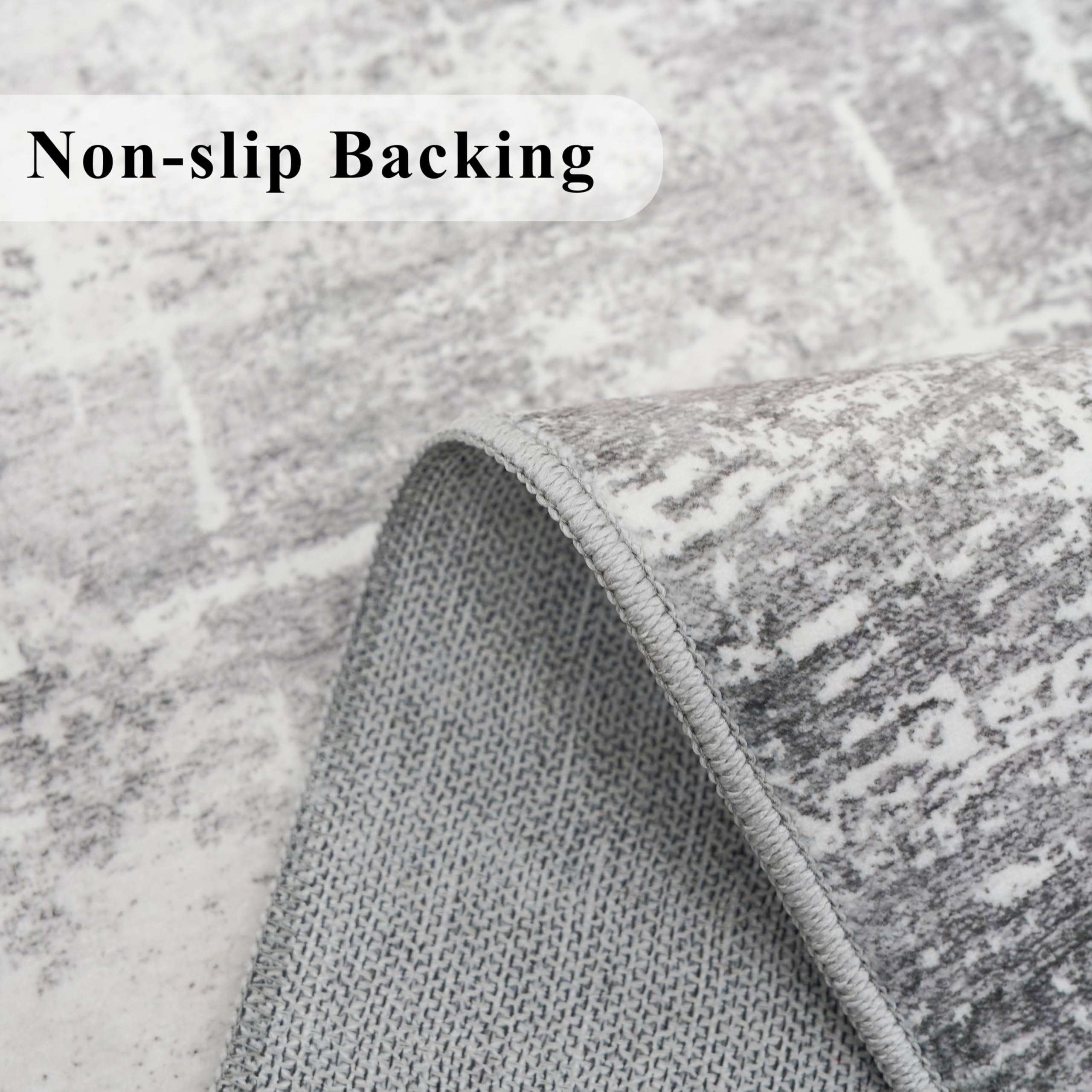 HY HAO YUN LAI washable abstract 2x6 rug ideal for entryway and high-traffic areas