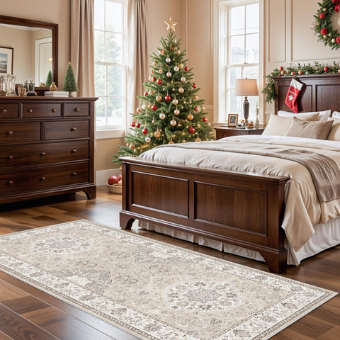HY Hao Yun Lai washable entryway 3x7 rug close-up highlights stain resistant fibers and cozy feel