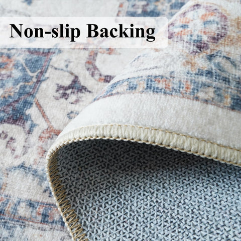 HY HAO YUN LAI washable rug is easy to clean after everyday messes.
