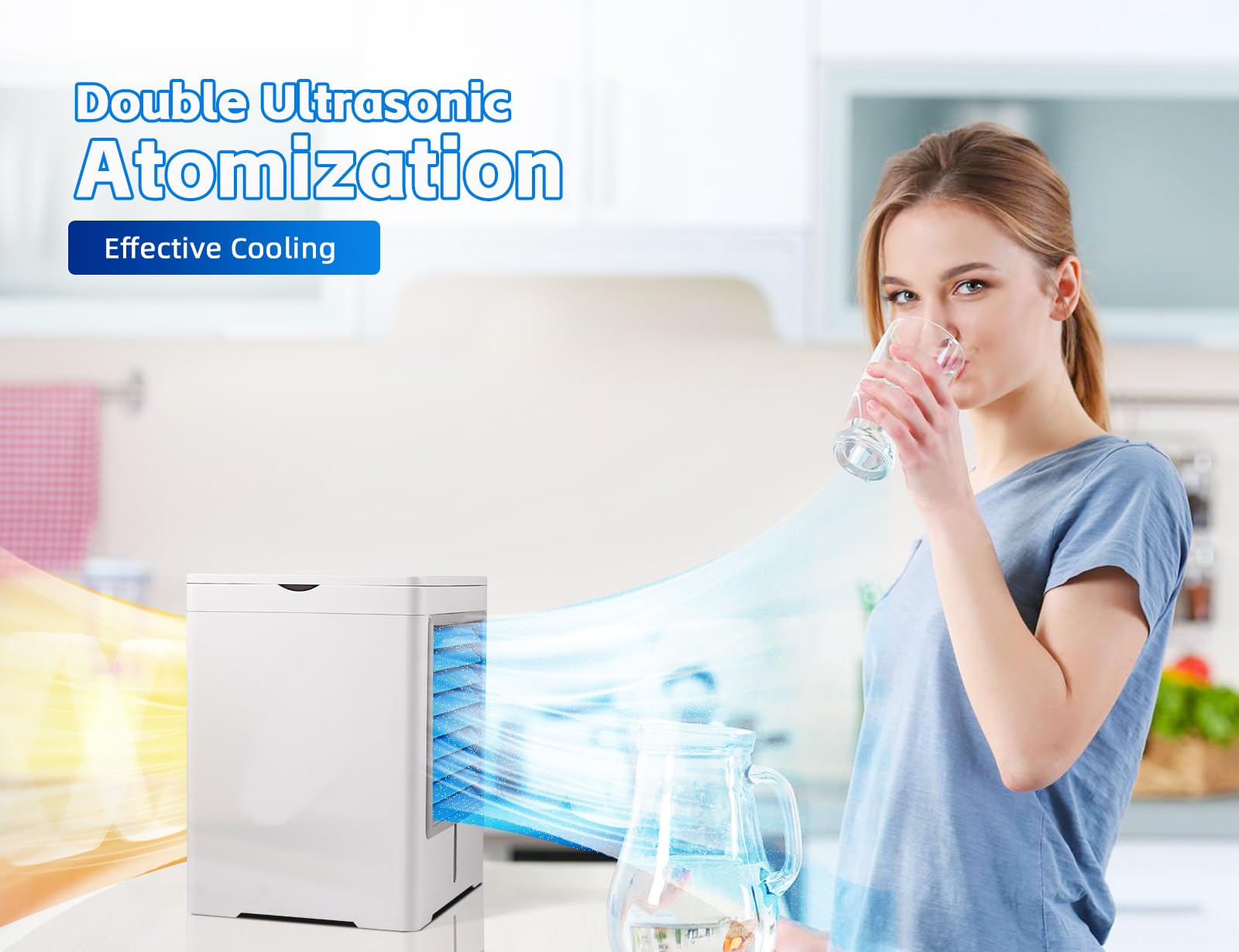 Hyanexvexal cooler with 470 ml tank visible for extended breeze