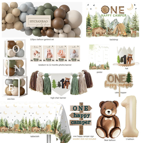 HYCSANBAO Camper balloon box as a festive centerpiece idea