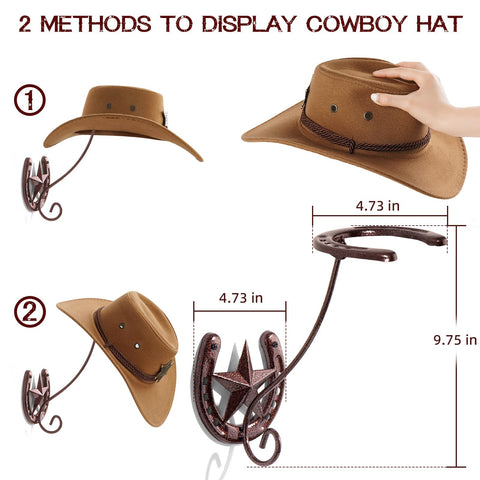 HYDERMUS angled hat display highlights brim-friendly spacing.