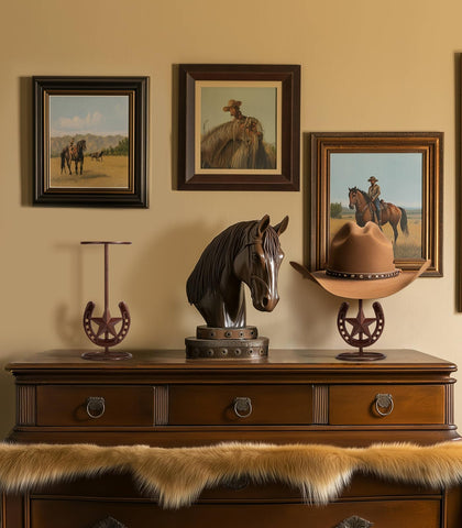 HYDERMUS Desk display ideal for fedoras, sun hats, straw hats