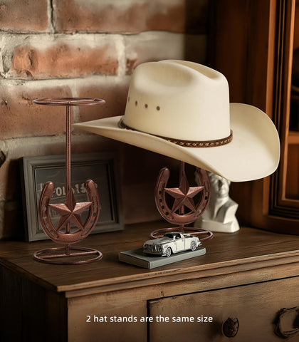 HYDERMUS horseshoe star detail adds Western charm while supporting hats securely