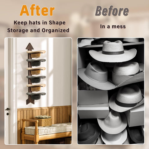 HYDERMUS stylish wall mount display elevates organization and Western style.