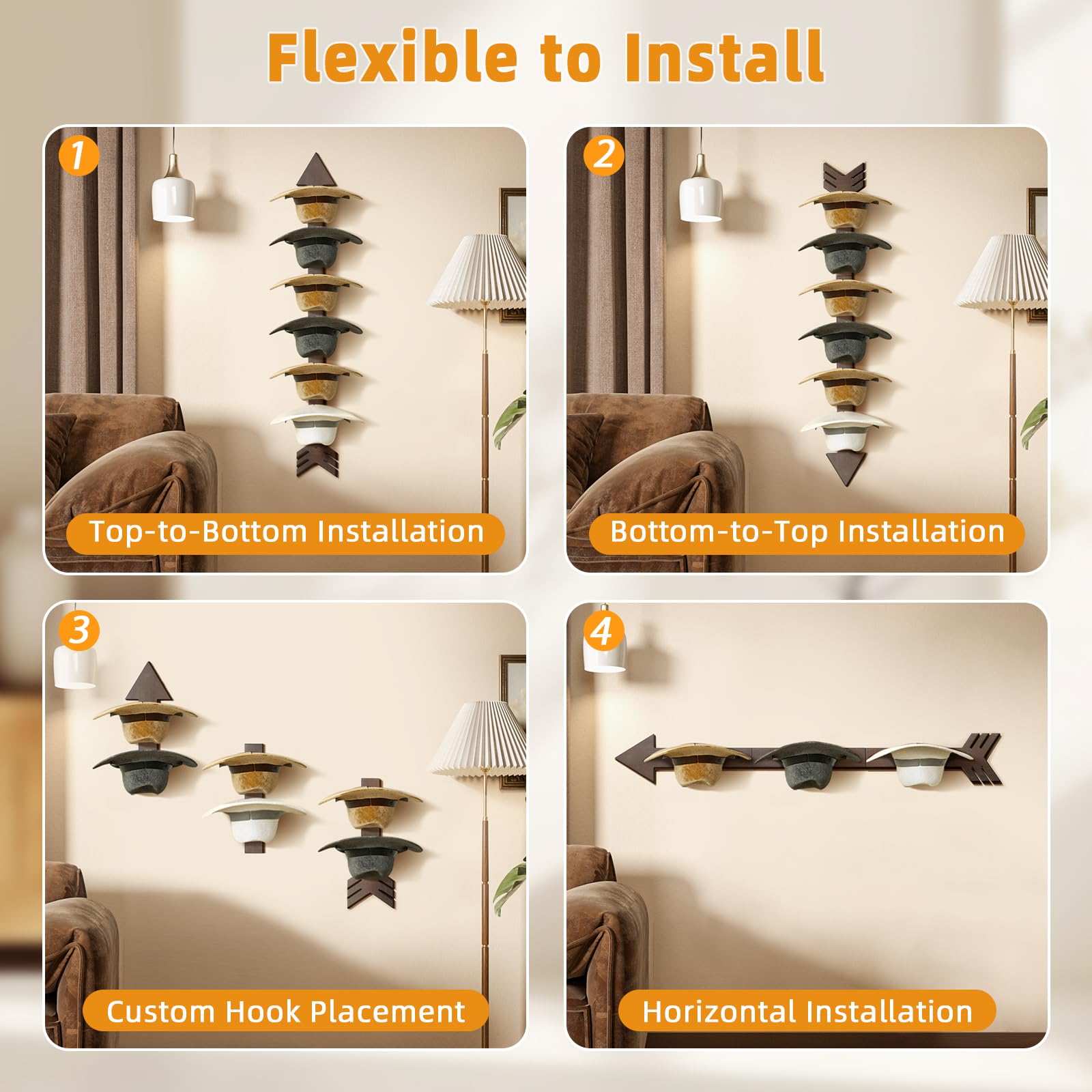HYDERMUS flexible installation options adapt to any room layout and decor.