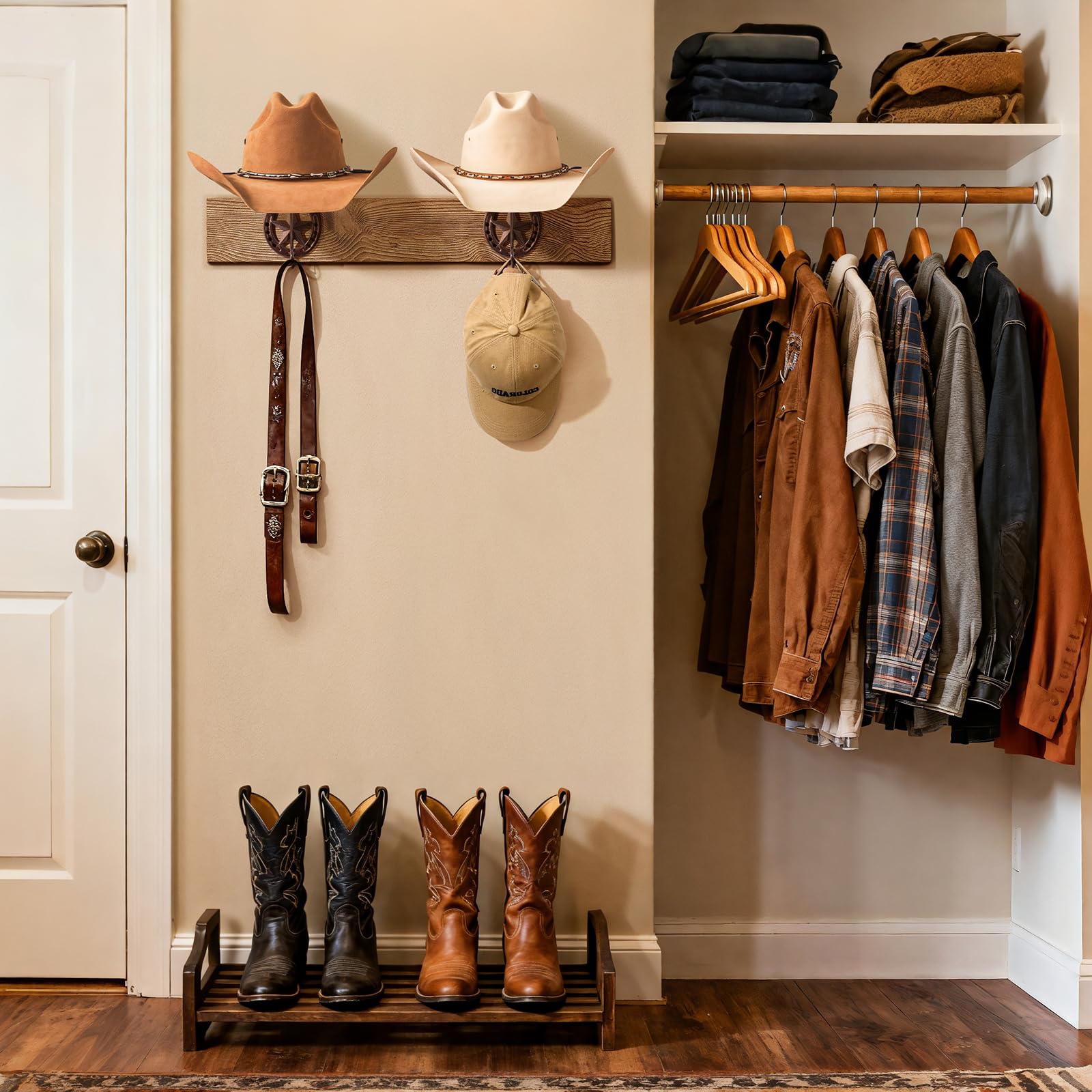 HYDERMUS western gift-ready rack suits rustic décor fans.