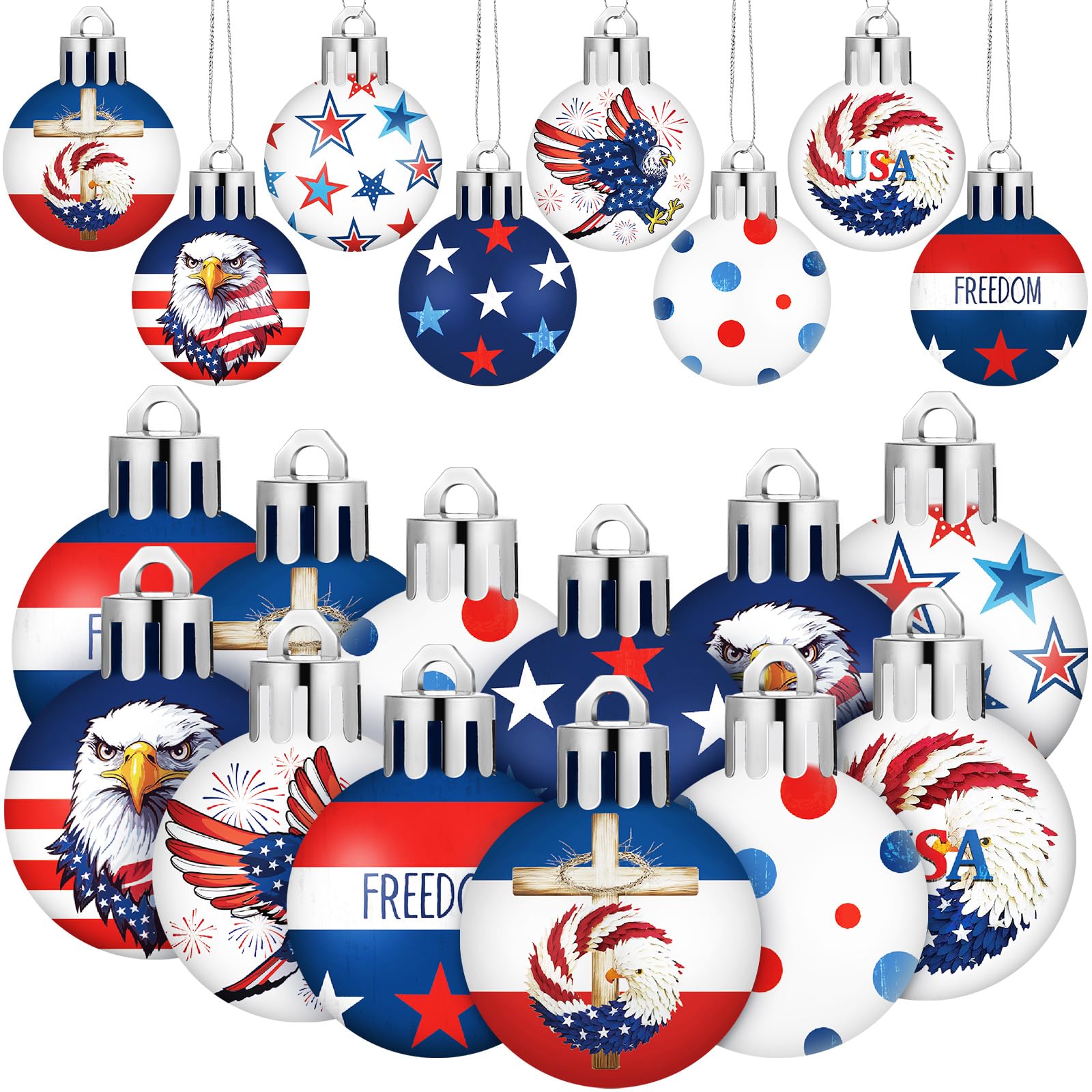 HyDren eagle ornament for patriotic indoor display.