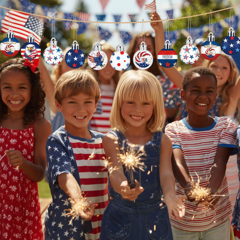 HyDren stars-and-stripes ornament adds USA flair.