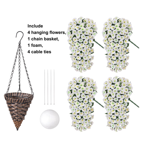 HyeFlora cone-shaped basket with easy assembly for instant display.