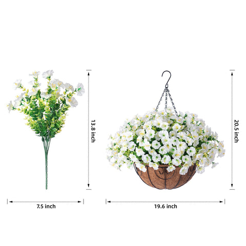 HyeFlora outdoor hanging basket setup demonstrates decorative versatility for porches and balconies.