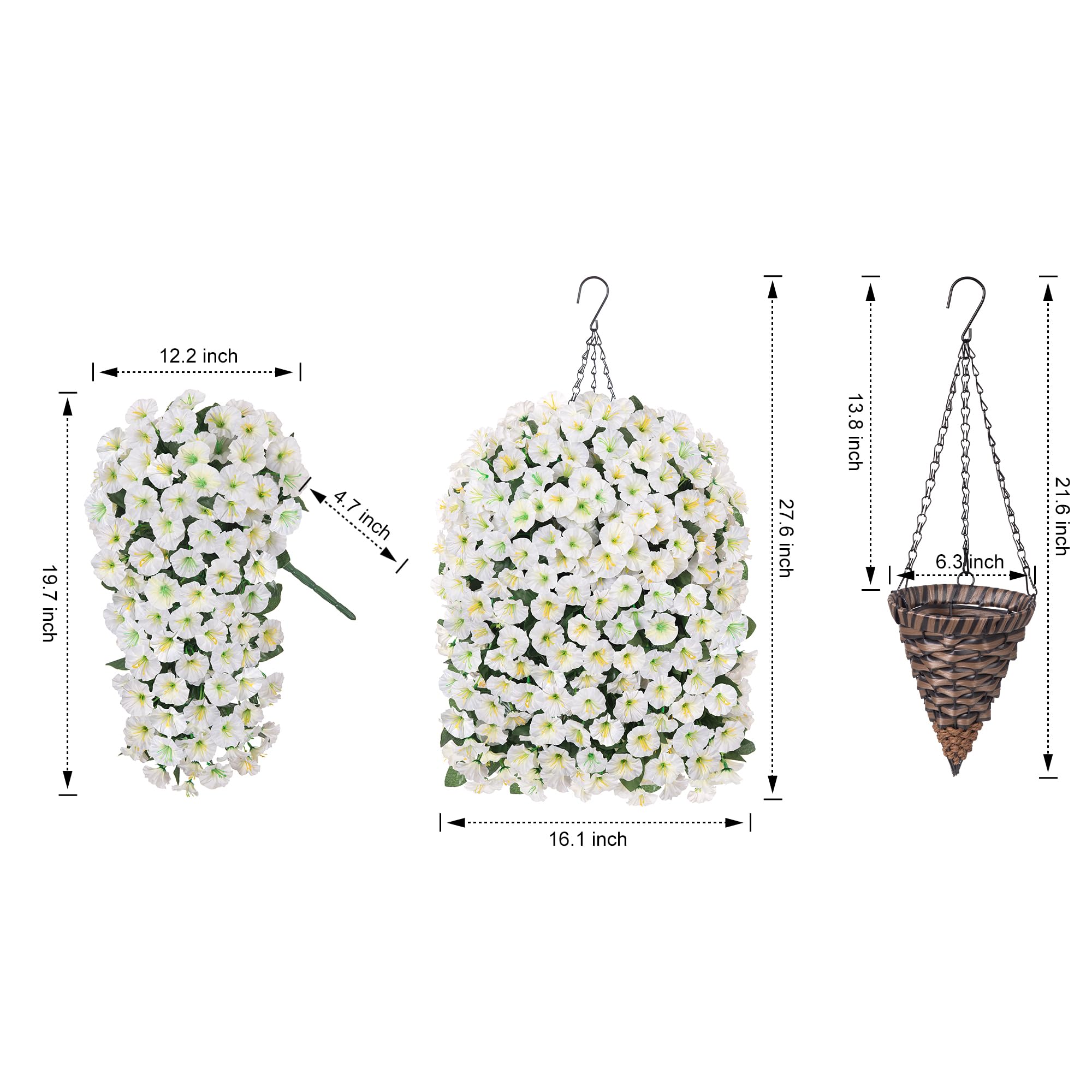 HyeFlora UV-resistant artificial flowers resist fading in sunlight.