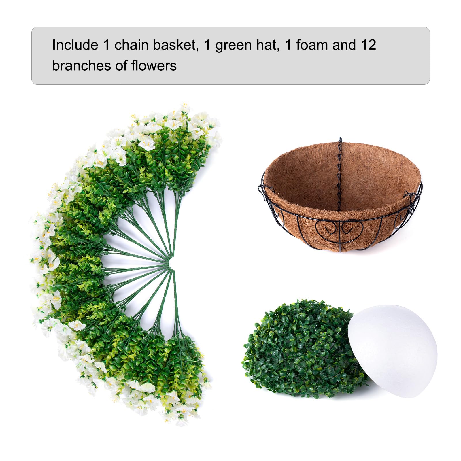 HyeFlora UV-resistant faux flowers ensure color retention through sun exposure.