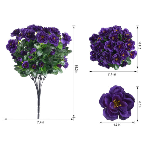HyeFlora camellia outdoor bundles with dark purple blooms for planters