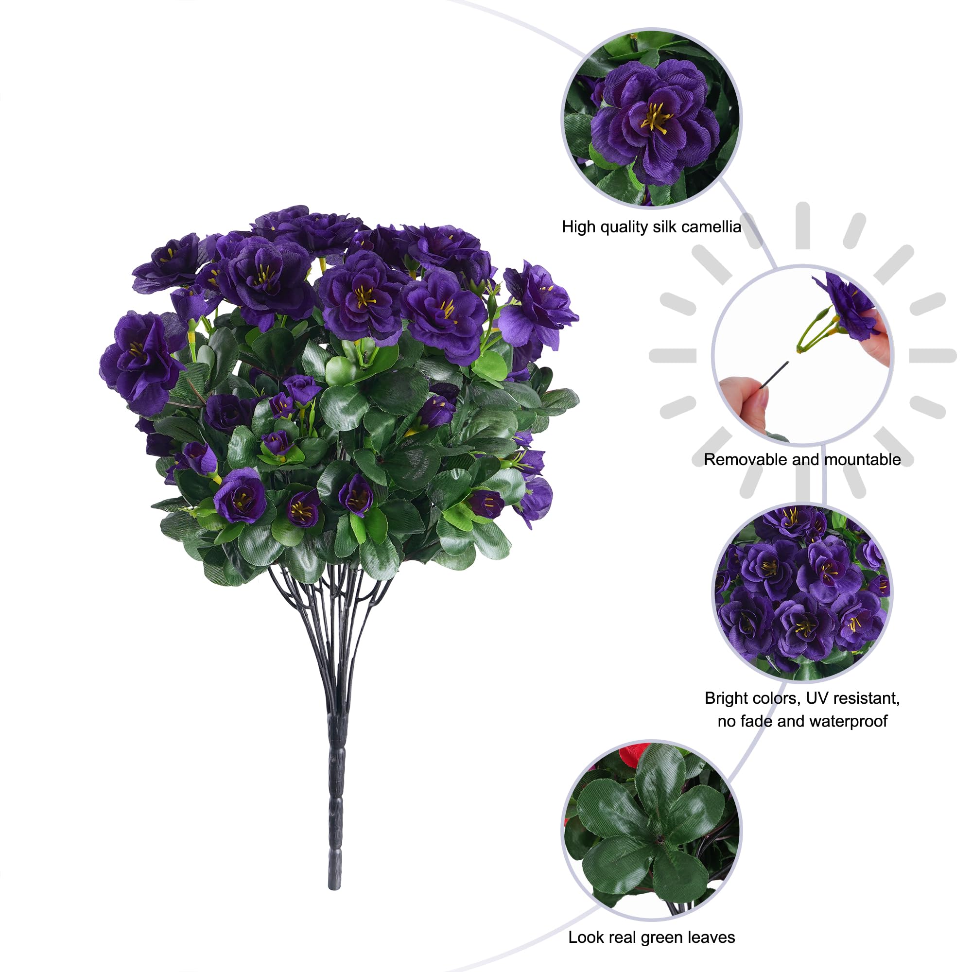 HyeFlora UV-resistant camellia branches maintain vibrant exterior display
