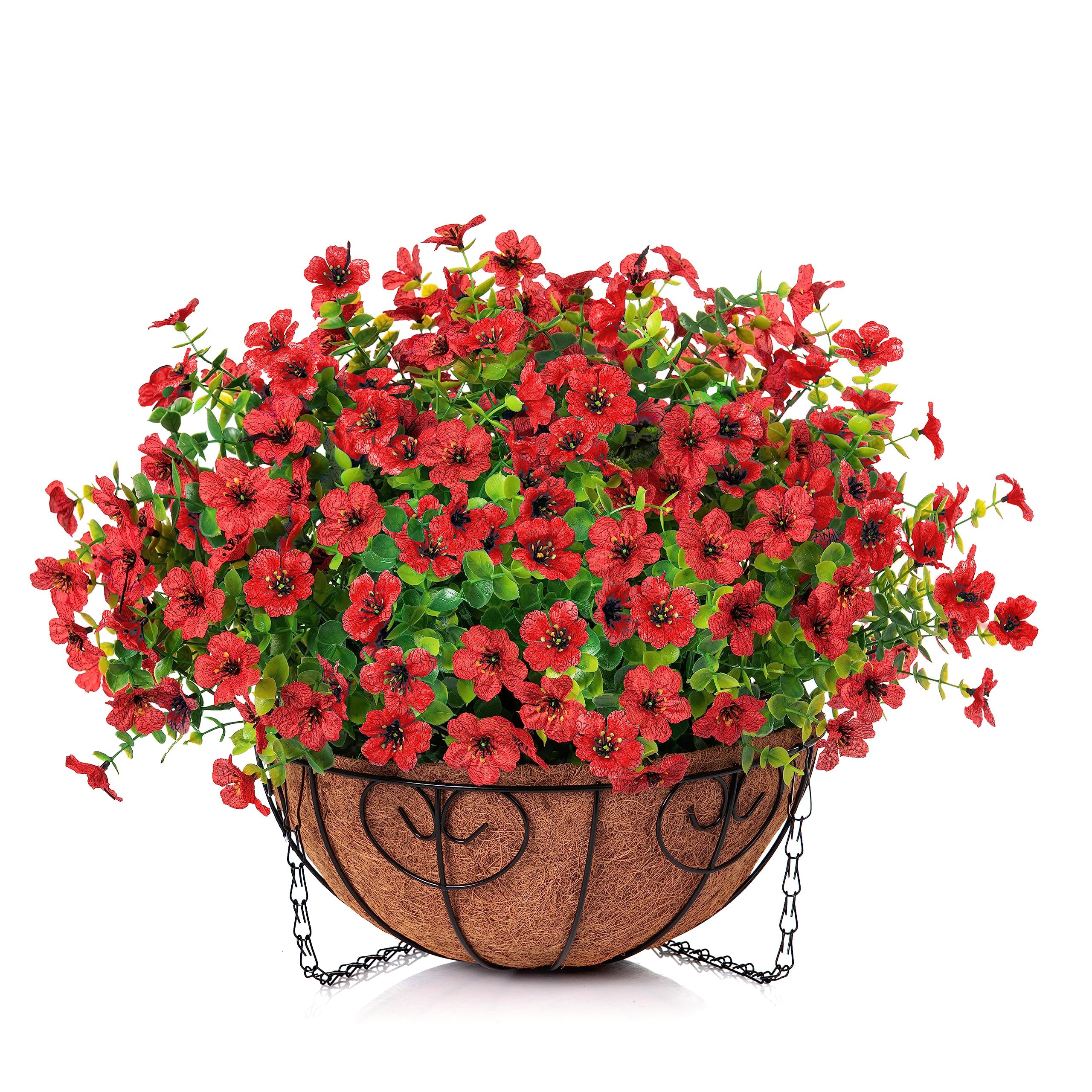 HyeFlora artificial daisies and mums creating a vibrant outdoor look