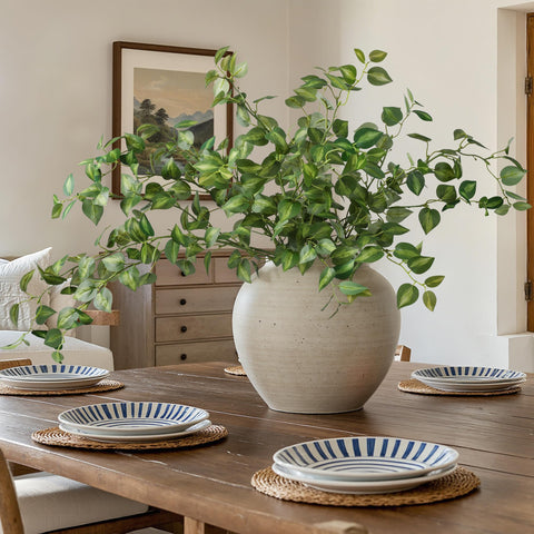 HyeFlora artificial eucalyptus leaves 32.7 inch stem for elegant spring centerpieces.
