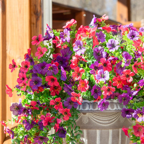 HyeFlora artificial flowers require minimal maintenance for outdoor spaces.