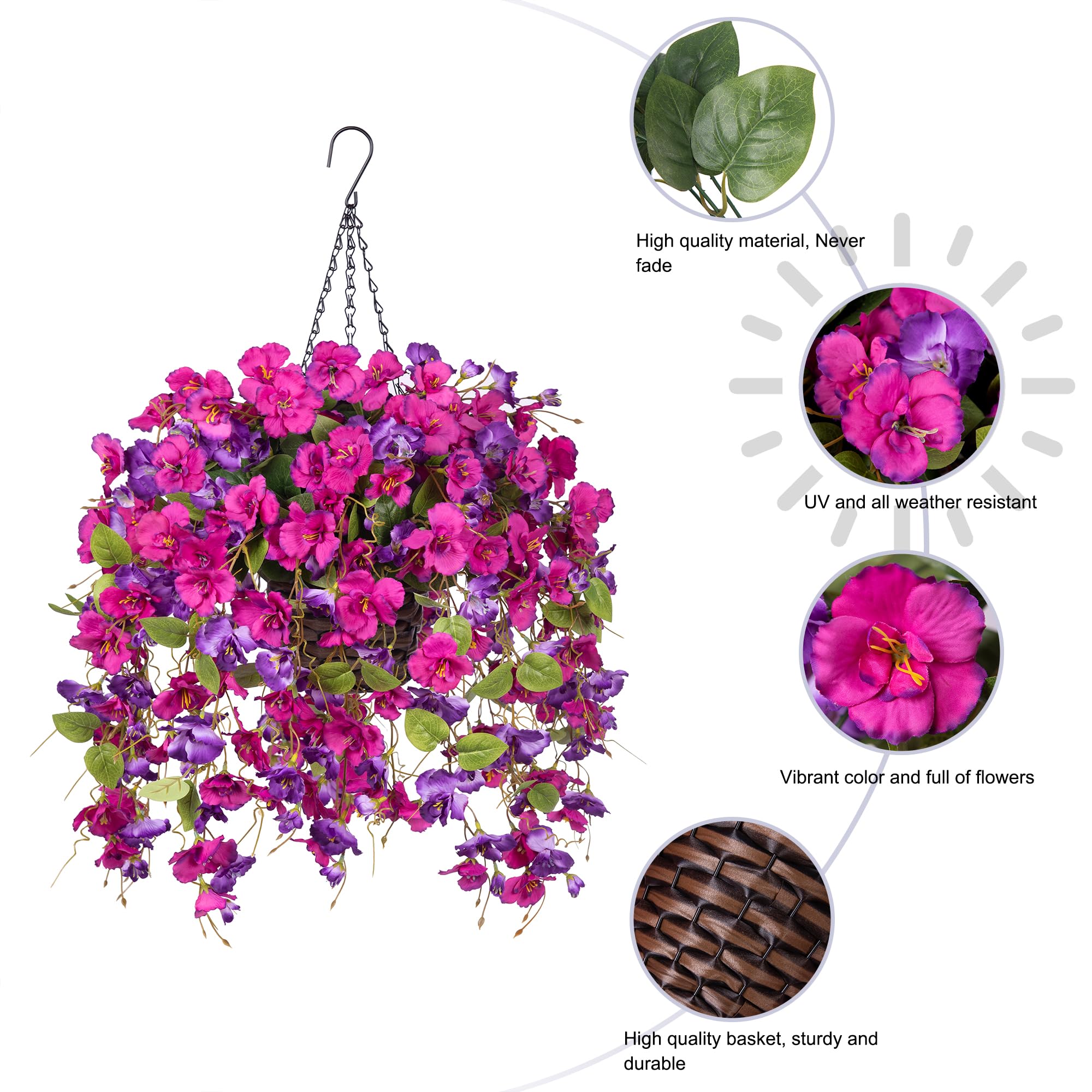 HyeFlora UV-protected hibiscus flowers resist sun and rain for outdoor use.