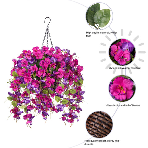 HyeFlora UV-protected hibiscus flowers resist sun and rain for outdoor use.