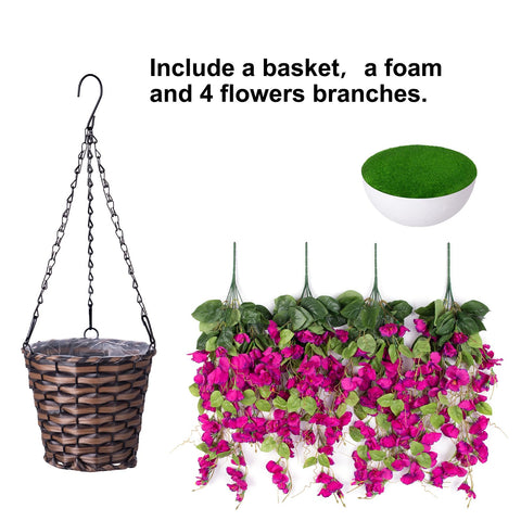 HyeFlora silk hibiscus flowers provide a maintenance-free outdoor accent.