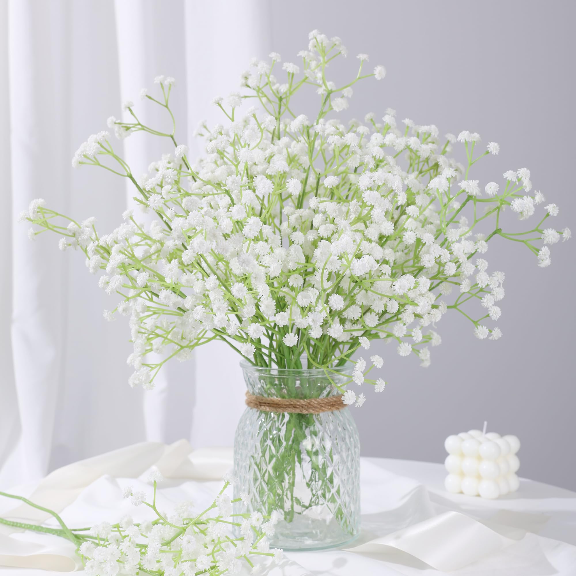HyeFlora Babys Breath wedding centerpiece creates timeless, refined decor for celebrations