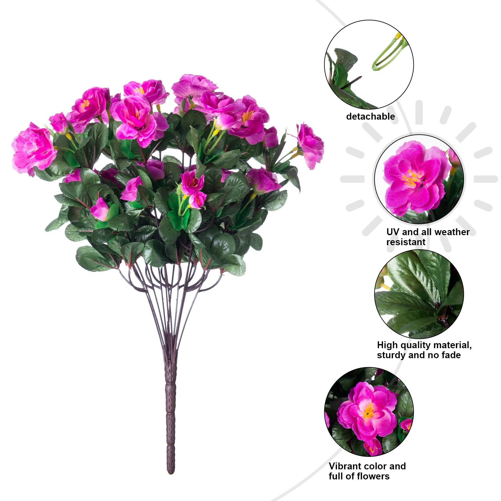 HyeFlora balcony and patio decor using faux blooms with low maintenance