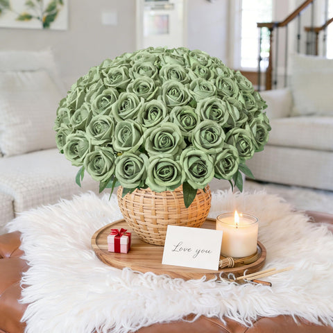 Hyeflora bendable stems enable easy shaping for vases.