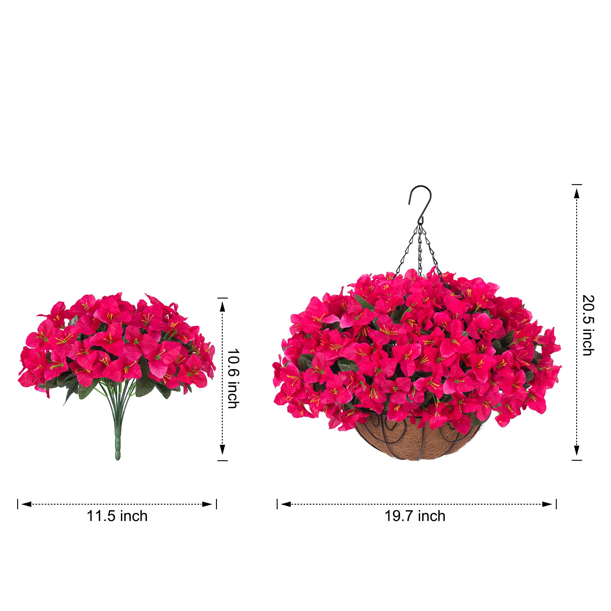 HyeFlora easy assembly bougainvillea hanging basket setup in minutes
