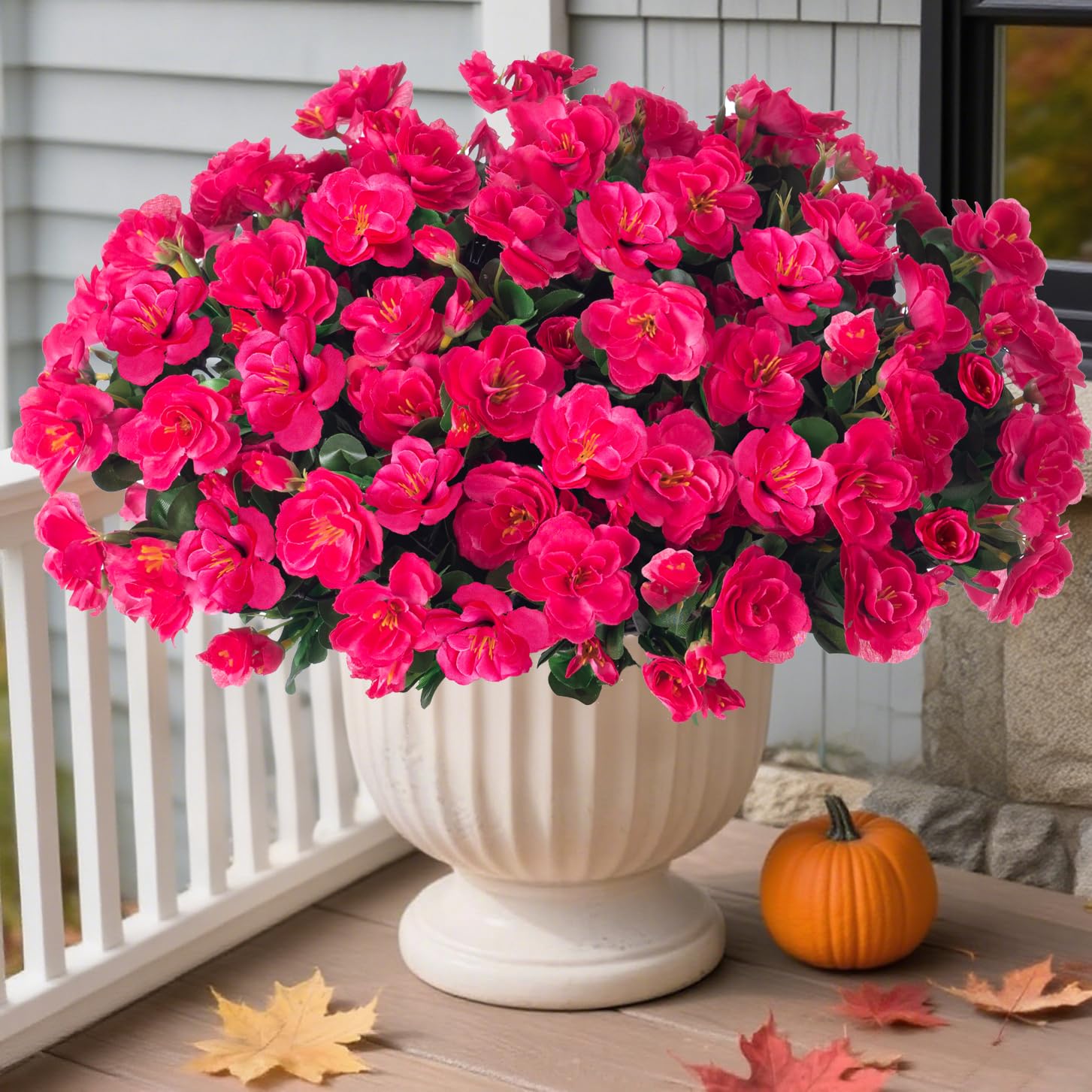 HyeFlora camellia outdoor all-weather display, UV-protected blooms for year-round use.