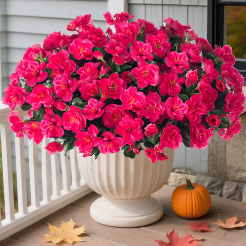 HyeFlora camellia outdoor all-weather display, UV-protected blooms for year-round use.