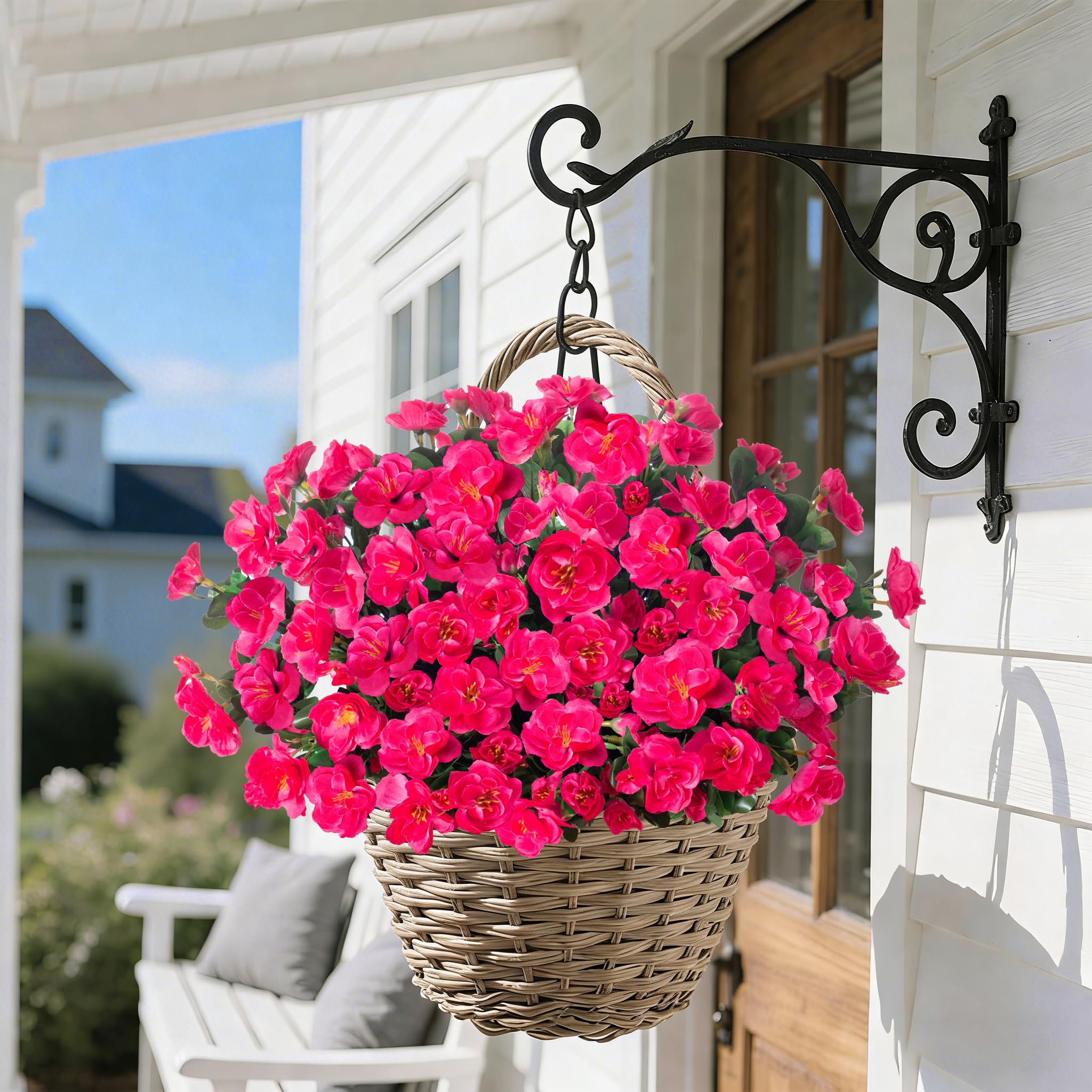 HyeFlora camellia outdoor front-door display, UV-resistant bloom that stays vibrant.