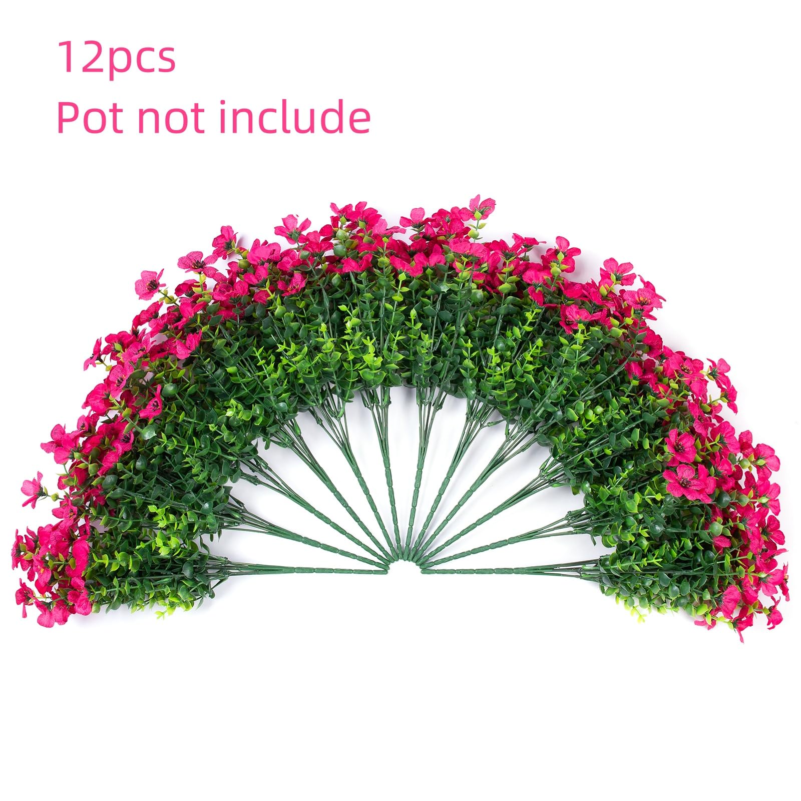 HyeFlora 12-bundle daisies offer lifelike blooms for patio or garden styling.