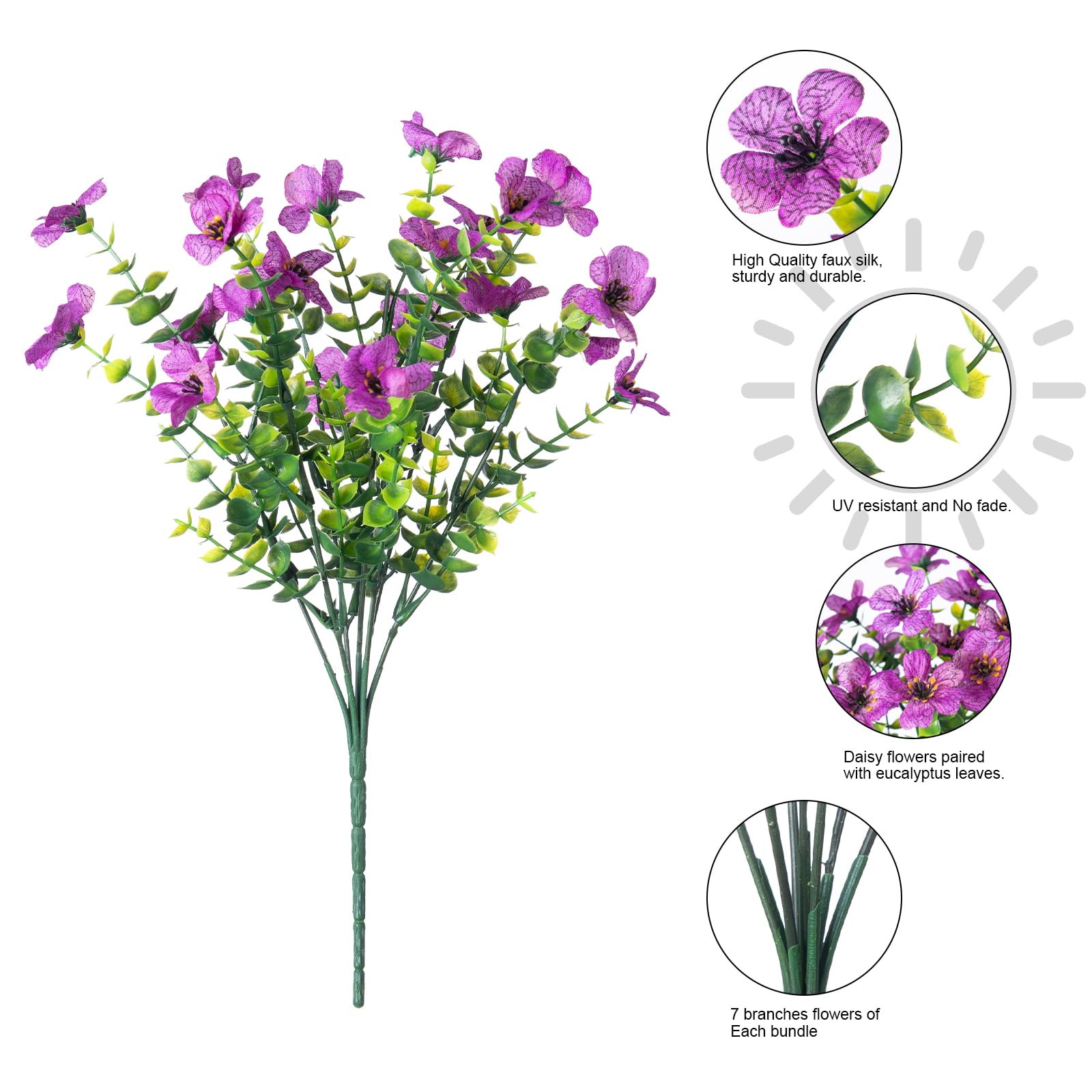 HyeFlora daisies with eucalyptus leaves elevate living spaces with natural charm