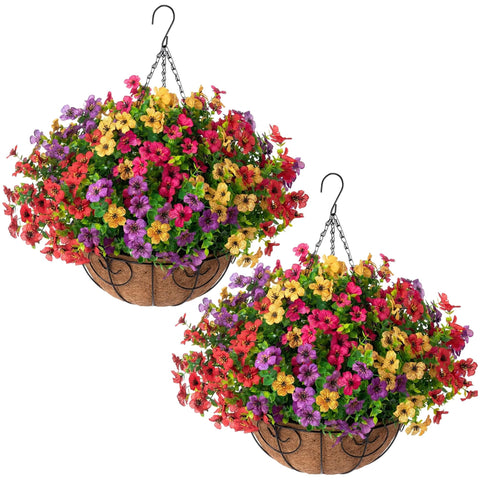 HyeFlora daisy stems closeup adds year-round color to outdoor spaces.