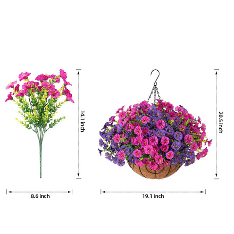 HyeFlora easy-assemble hanging basket ready for DIY setup